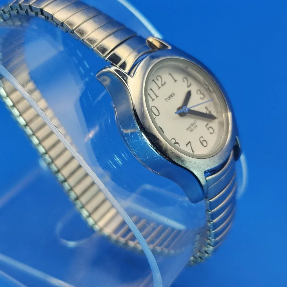 Vintage‎ 2007 Timex Indiglo 23mm Women's Quartz Cocktail Watch Size 5-8.25